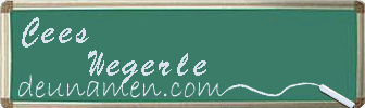 Cees Wegerle Visitenkarte